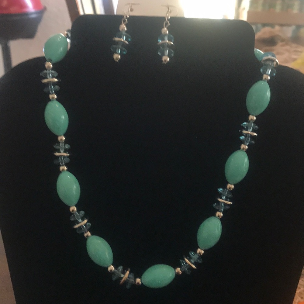 Cute necklace and earrings